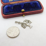 Sterling Silver Tree of Life Charm Pendant Vintage c1970