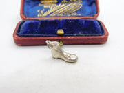 Sterling Silver Football Boot Charm Pendant Vintage c1970