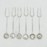 20th Century Chinese Sterling Silver Cocktail Sticks Antique c1920 Wang Hing