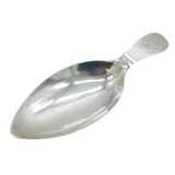 George III Sterling Silver Leaf Form Tea Caddy Spoon Antique c1800 London