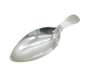 George III Sterling Silver Leaf Form Tea Caddy Spoon Antique c1800 London