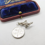 Sterling Silver Ballerina Charm Pendant Vintage c1970