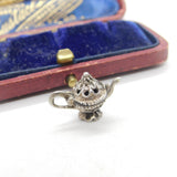 Sterling Silver Teapot Charm Pendant Vintage c1970