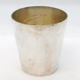Dunhill Silver Plated Shot Measure & Bottle Opener Combination Shot Cup Antique