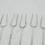 20th Century Chinese Sterling Silver Cocktail Sticks Antique c1920 Wang Hing