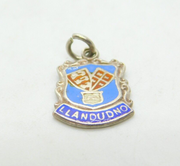 Sterling Silver & Enamel Llandudno Wales Charm Vintage c1960