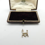 Sterling Silver Gemini Twins Charm Pendant Vintage c1970