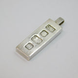 Sterling Silver Bullion Bar Ingot Pendant Vintage 1977 London