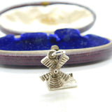 Sterling Silver Dutch Windmill Charm Pendant Vintage c1970