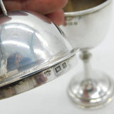 Sterling Silver 'IHS' Communion Cup & Cover Antique 1915 Birmingham