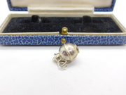 Sterling Silver Jersey Can Flask Charm Pendant Vintage c1970