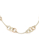 Sterling Silver With Rose Gold Links Of London Circles Bracelet Vintage c1990's