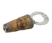 George III Silver Plated & Cork 'Gin' Bottle Stopper Antique c1800