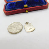 Sterling Silver and Enamel Ullswater Travel Shield Charm Pendant Vintage c1970