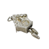 Sterling Silver Cuckoo Clock Charm Pendant Vintage c1970