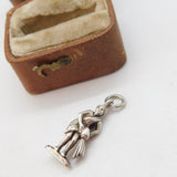 Sterling Silver Aquarius Charm Pendant Vintage c1970