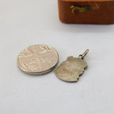 Sterling Silver Isle of Wight Souvenir  Travel Charm Pendant Vintage c1970