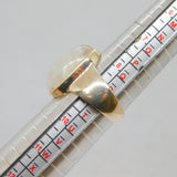 Sterling Silver Moonstone Cabochon Chunky Statement Ring Vintage c1970 Size S