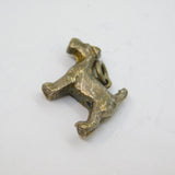 Sterling Silver Terrier Dog Charm Pendant Vintage c1970s