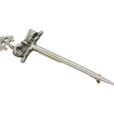 Scottish Sterling Silver MacDonald Clan Crest Brooch Pin Vintage c1950s