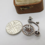 Sterling Silver Pennyfarthing Bicycle by Nuvo Charm Pendant Vintage c1970