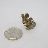 Sterling Silver Articulated Mouse Charm Pendant Vintage c1970