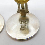 Georg Jensen Sterling Silver Danish Clip-On Earrings Vintage 409 Torun
