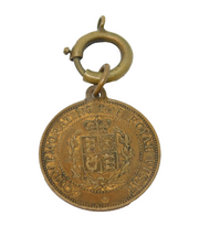 Edward VII Copper Medallion 'Commemorating the Royal Visit' Antique c1905