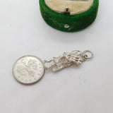 Sterling Silver Highland Bagpiper Charm Pendant Vintage c1970