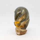Early 20th Century Hand Carved Nut Figurine Depicting a Squirrel Antique c1920