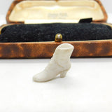 Porcelain High Heeled Boot Keepsake Dolls House Ornament Antique c1920 Deco