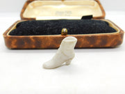 Porcelain High Heeled Boot Keepsake Dolls House Ornament Antique c1920 Deco