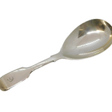 Victorian Sterling Silver Fiddle Pattern Tea Caddy Spoon Antique 1854 London