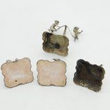 19th Century Dutch Sterling Silver Travelling Circus Ornament Set Antique c1850s
