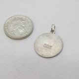 Sterling Silver Enamel Silver Jubilee Charm Pendant Vintage c1970s