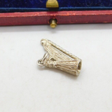 Sterling Silver Harp Charm Pendant Vintage c1970