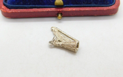 Sterling Silver Harp Charm Pendant Vintage c1970
