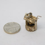 Sterling Silver Wishing Well Charm Pendant Vintage c1970
