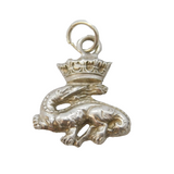Sterling Silver Crowned Otter Charm Pendant Vintage c1970s