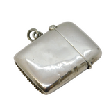 Edwardian Sterling Silver Vesta Case Antique 1906 Birmingham
