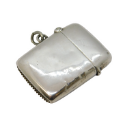 Edwardian Sterling Silver Vesta Case Antique 1906 Birmingham
