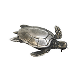 Sterling Silver Sea Turtle Brooch Pin Vintage c1970s