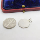 Sterling Silver St Christopher Travel Charm Pendant Vintage c1970