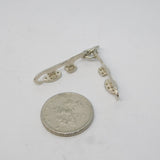 Sterling Silver Ice Skate Charm Pendant Vintage c1970
