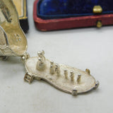 Large Family Old Mother Hubbard In The Shoe Opening Charm Vintage 1975