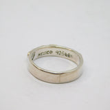 Sterling Silver Infinity Pattern Mexican Band Ring Vintage c1970 Size L