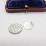 Sterling Silver Religious Monk Papal Charm Pendant Vintage c1970