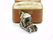 Sterling Silver Old Classic Car Charm Pendant Vintage c1970