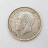 King George V .925 Silver Half Crown Coin Antique 1915 Fine to VF Condition