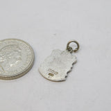 Sterling Silver Enamel Keswick Souvenir Charm Pendant Vintage c1970